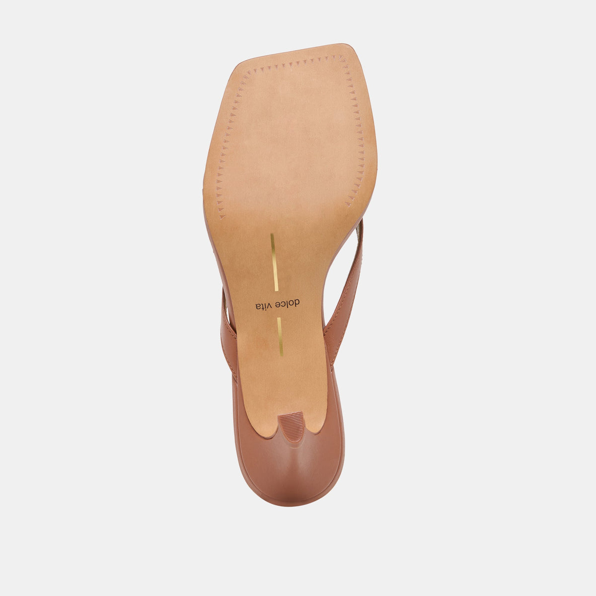 Ramia Cognac Leather Heels | Dolce Vita