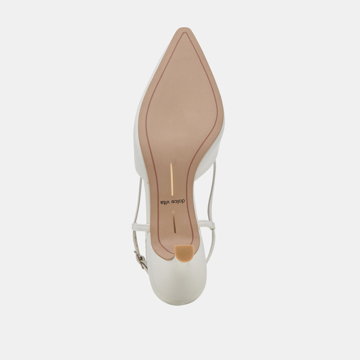 Odela White Leather Heels | Dolce Vita