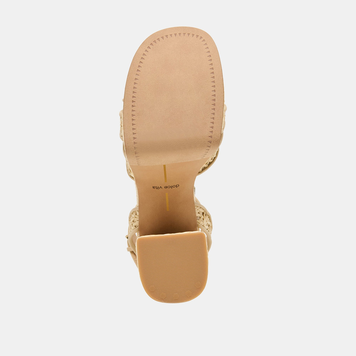 Danila Lt Natural Cross Hatch Raffia Heels | Dolce Vita