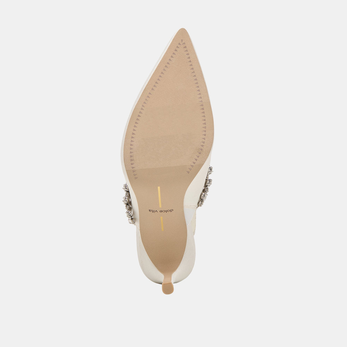 Keli Crystal White Satin Heels | Dolce Vita