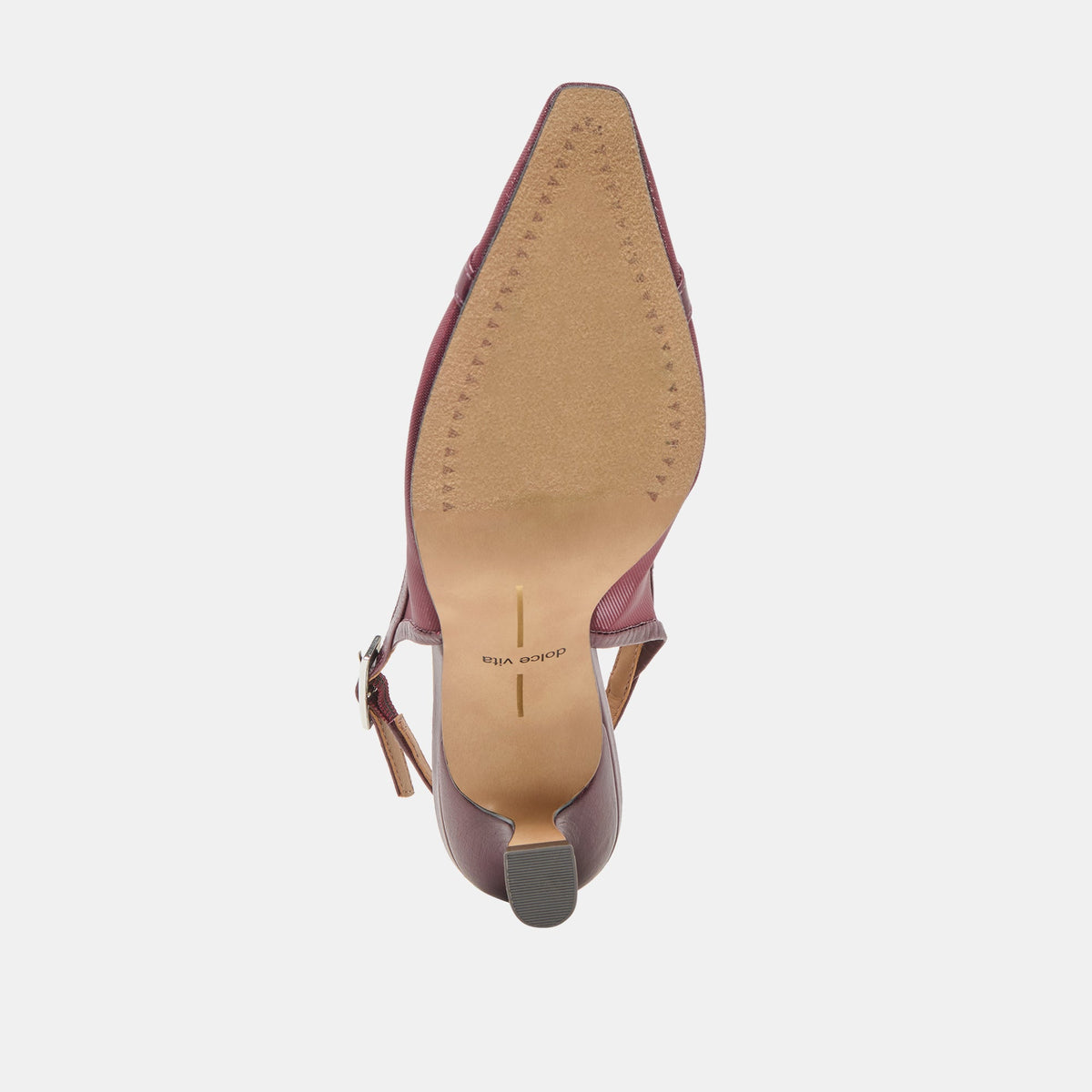 Lorine Burgundy Mesh Heels | Dolce Vita