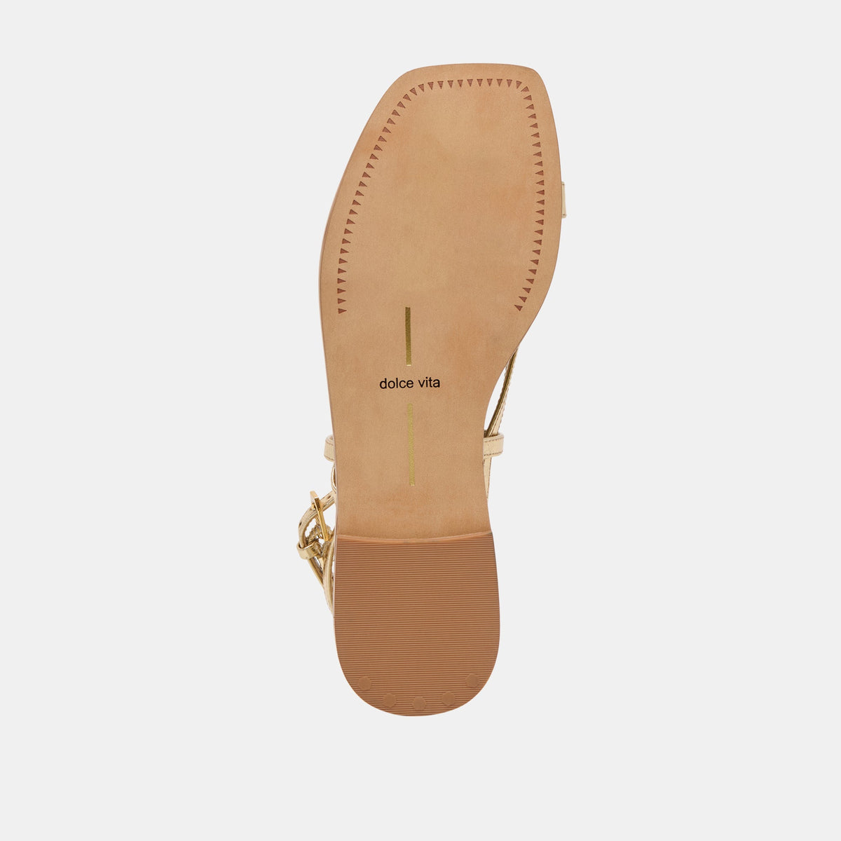 Tyrice Gold Leather Sandals | Dolce Vita