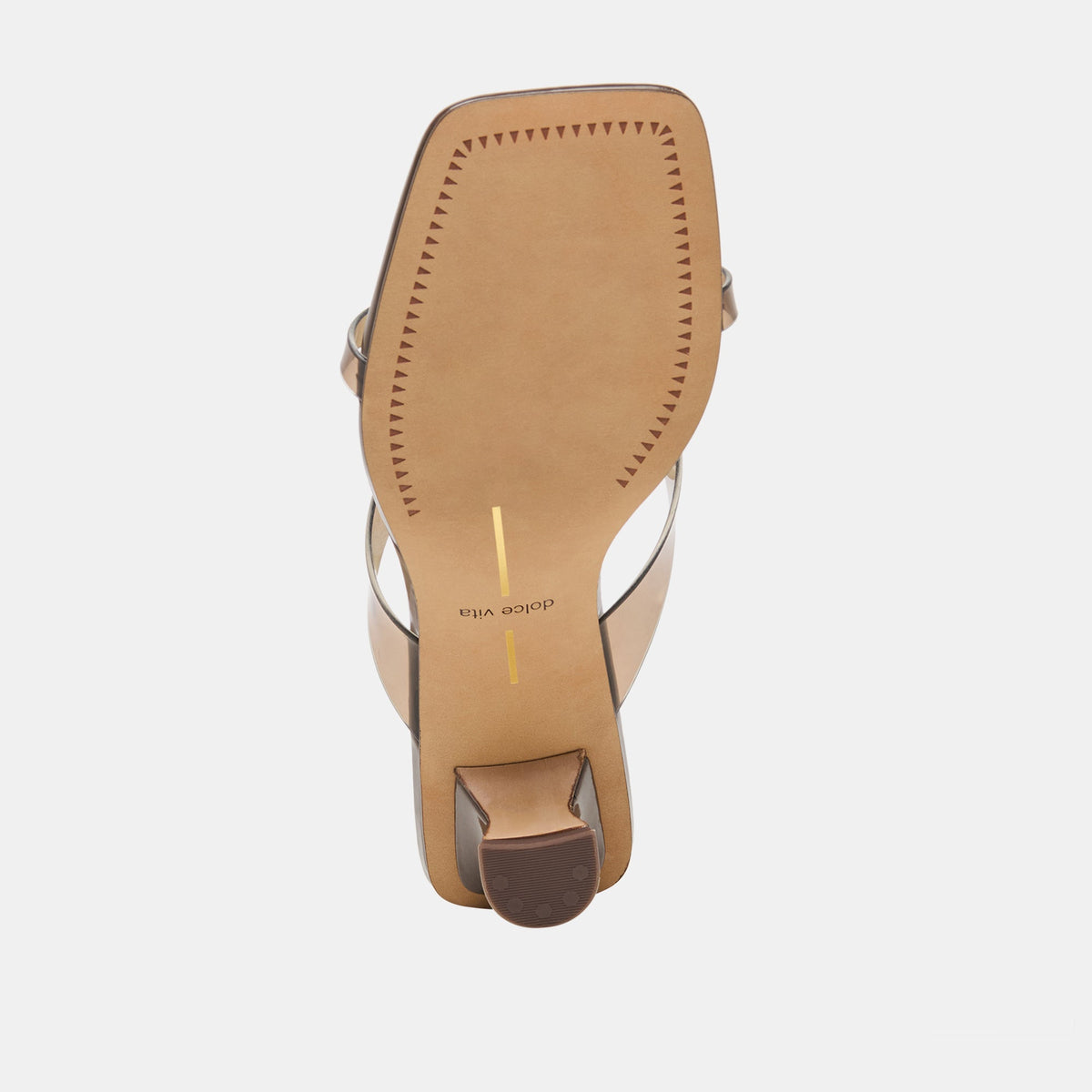 Brevel Vinyl Dk Brown Jelly Heels | Dolce Vita