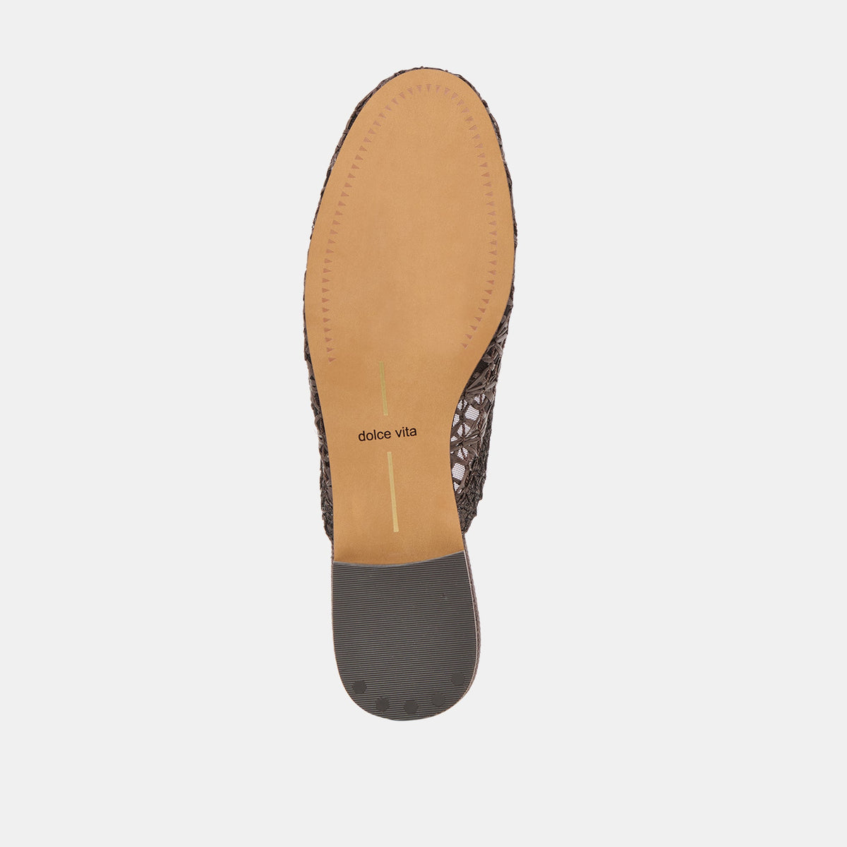 Kirt Chocolate Cross Hatch Raffia Flats | Dolce Vita