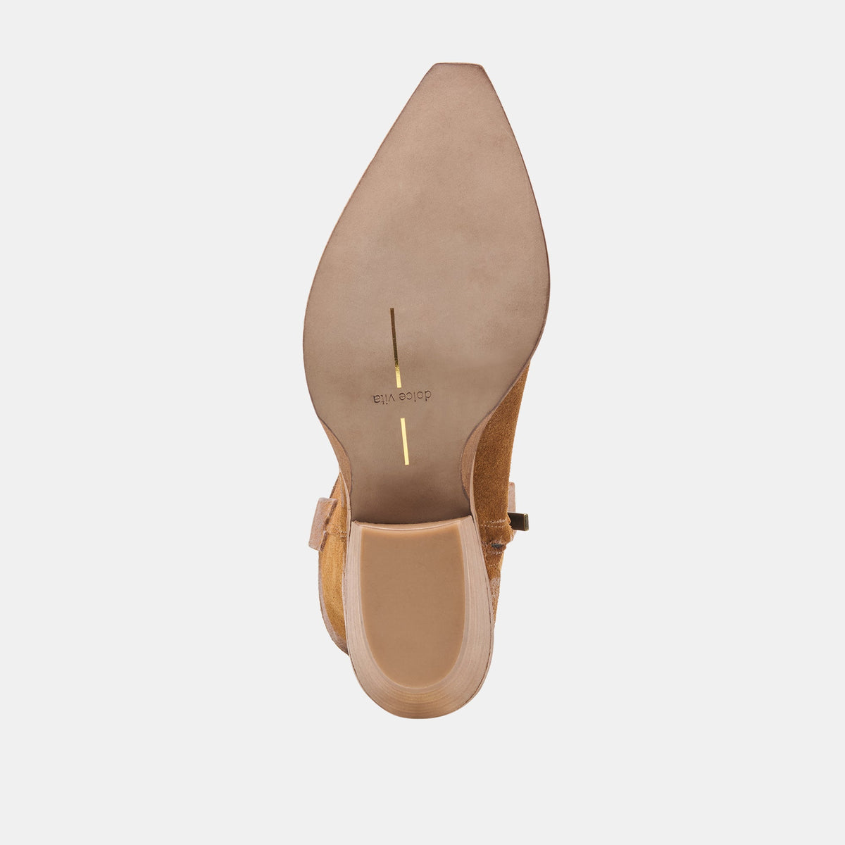 BRANDO Tan Suede Embroidered Pointed-Toe Western Boots | Dolce Vita