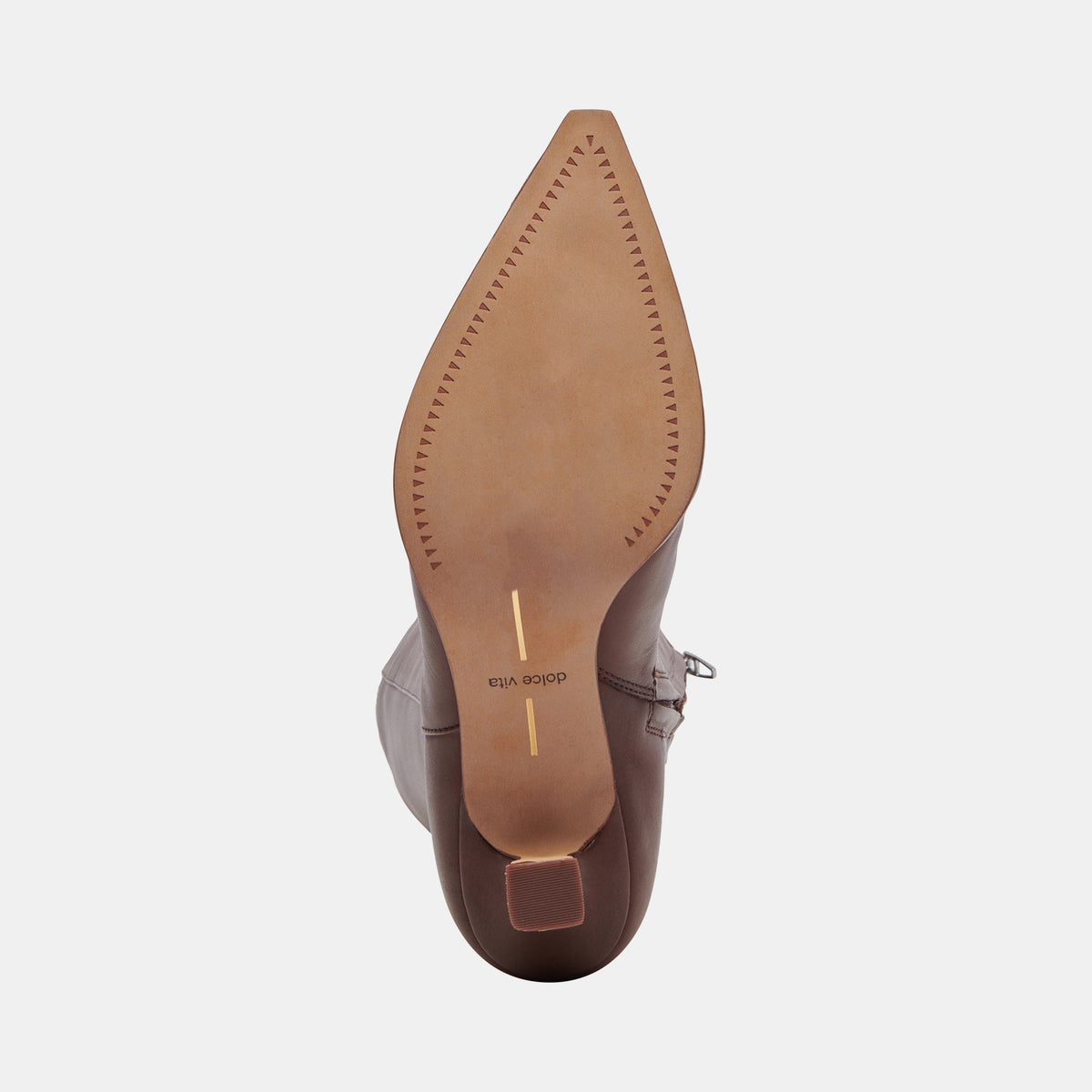 Auggie Chocolate Leather Narrow Calf Boots | Dolce Vita