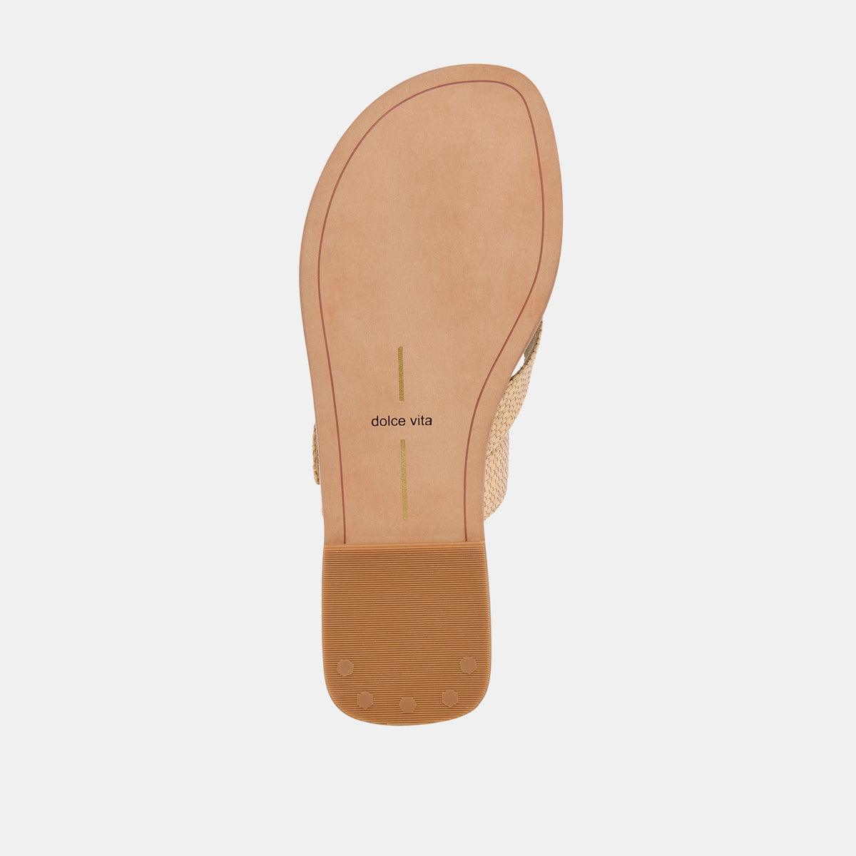 SHORE Sand Raffia Flip-Flop Buckled Sandals | Dolce Vita