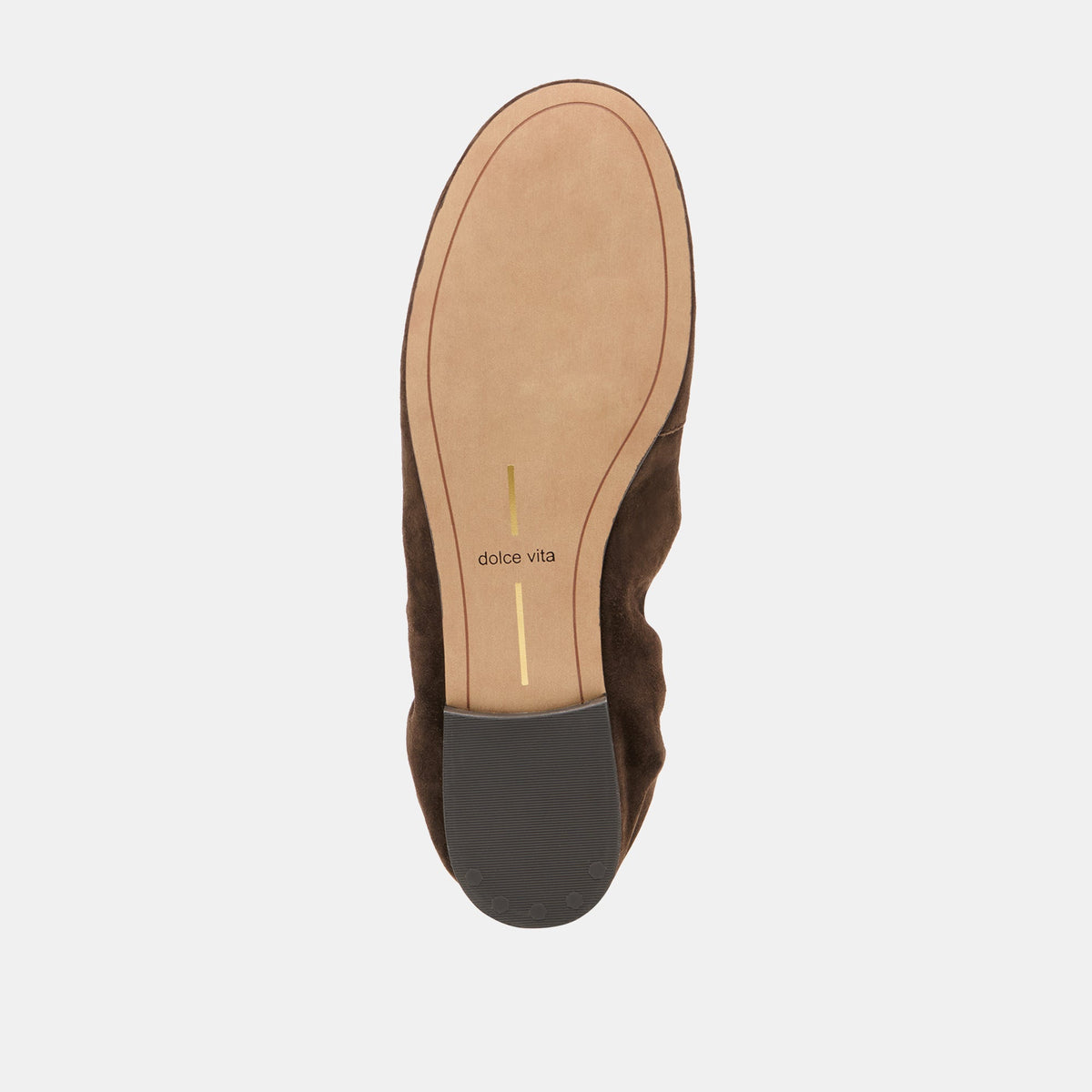 Cornel Dk Brown Suede Flats | Dolce Vita