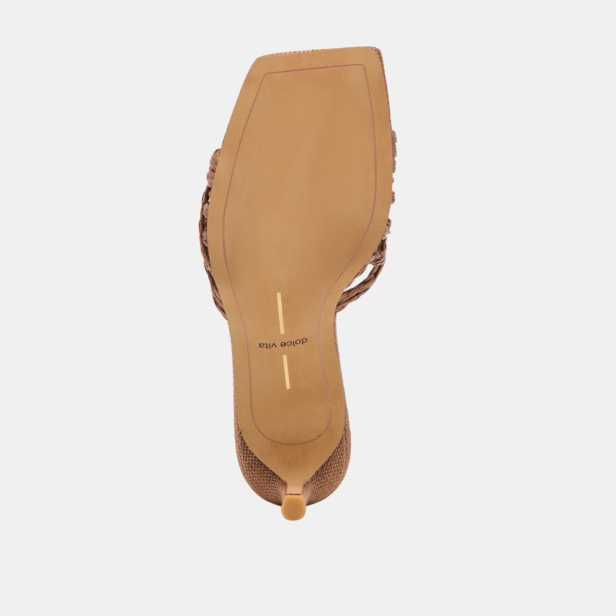 Bowen Cognac Raffia Heels | Dolce Vita