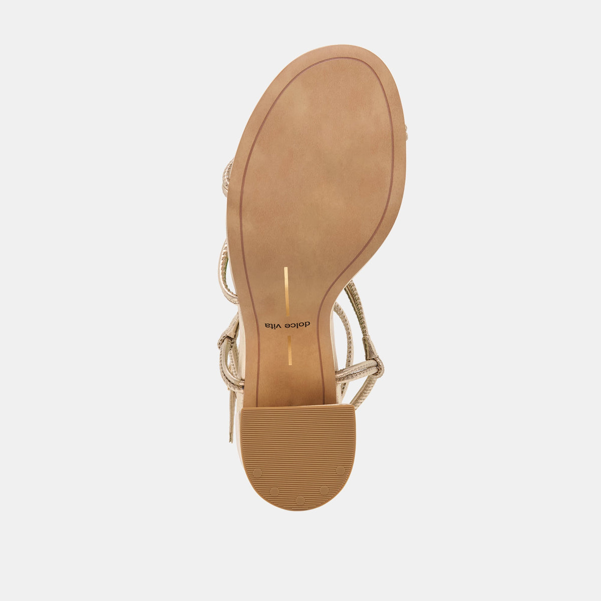 Fizzy Gold Leather Heels | Dolce Vita