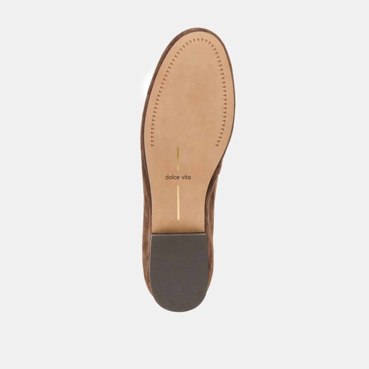 Ritla Wide Dk Brown Suede Ballet Flats | Dolce Vita