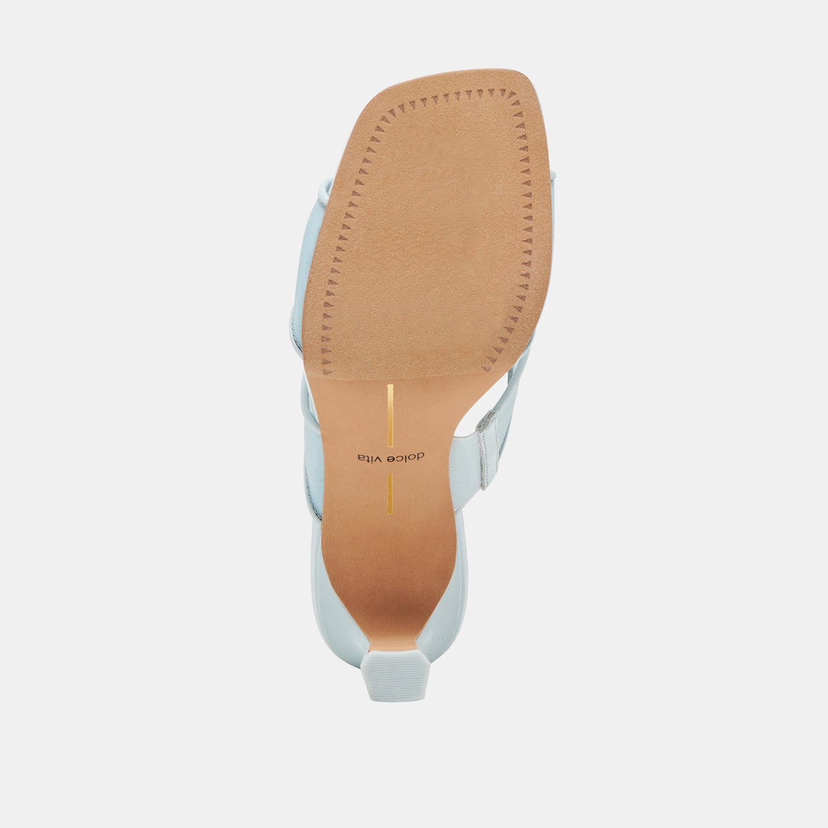 Gitel Wide Ice Blue Mesh Heels | Dolce Vita