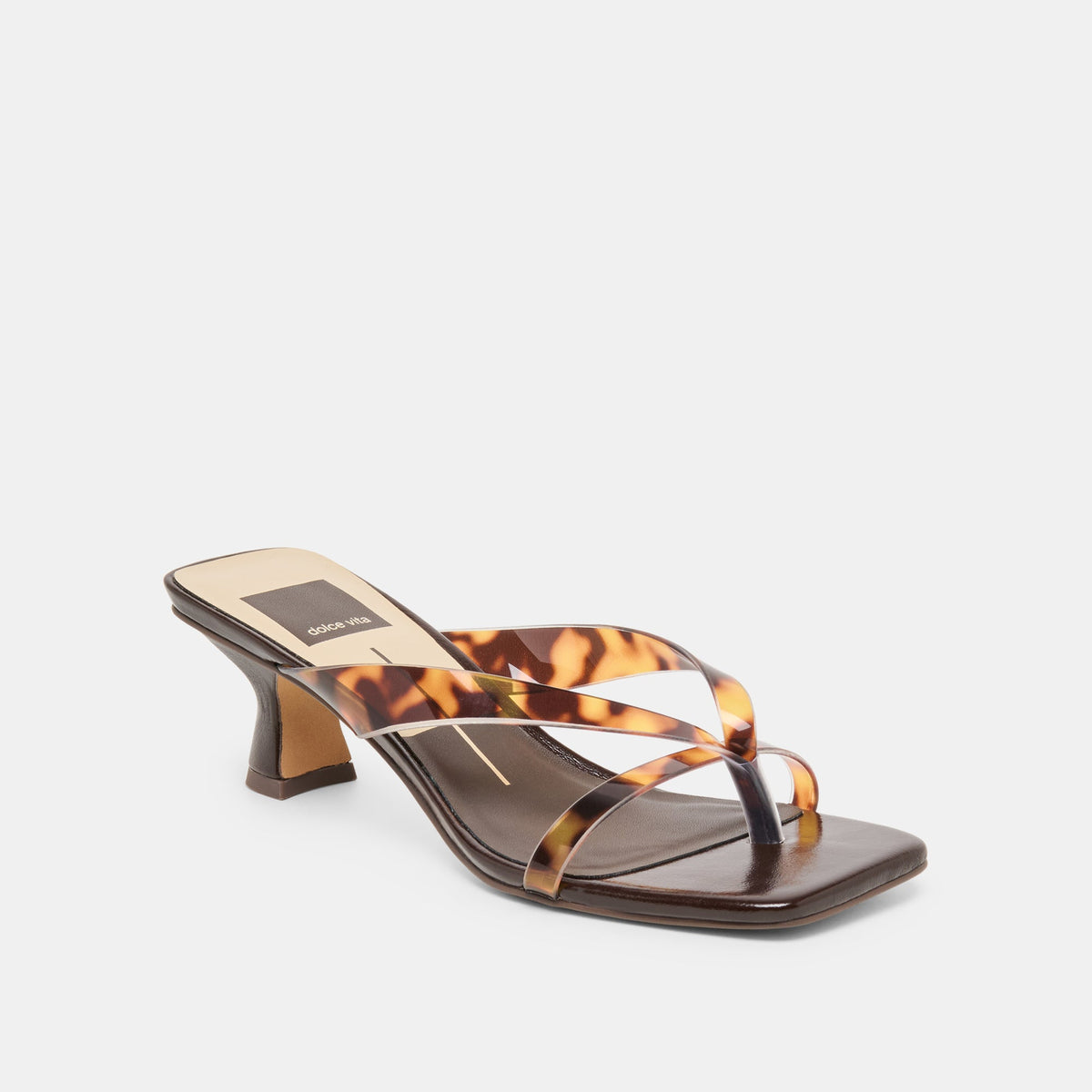Brevel Vinyl Tortoise Jelly Heels | Dolce Vita