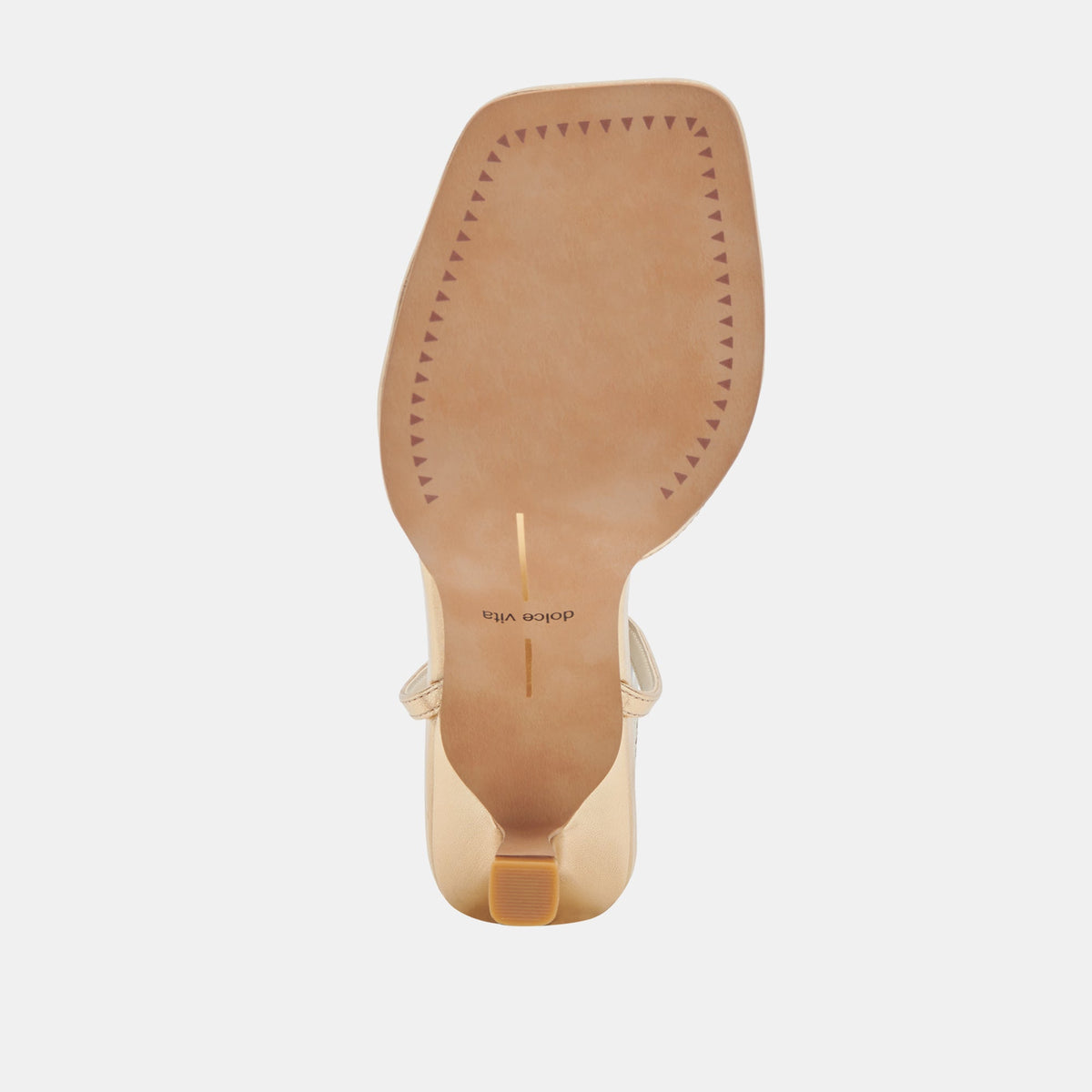 Manji Light Gold Metallic Leather Heels | Dolce Vita
