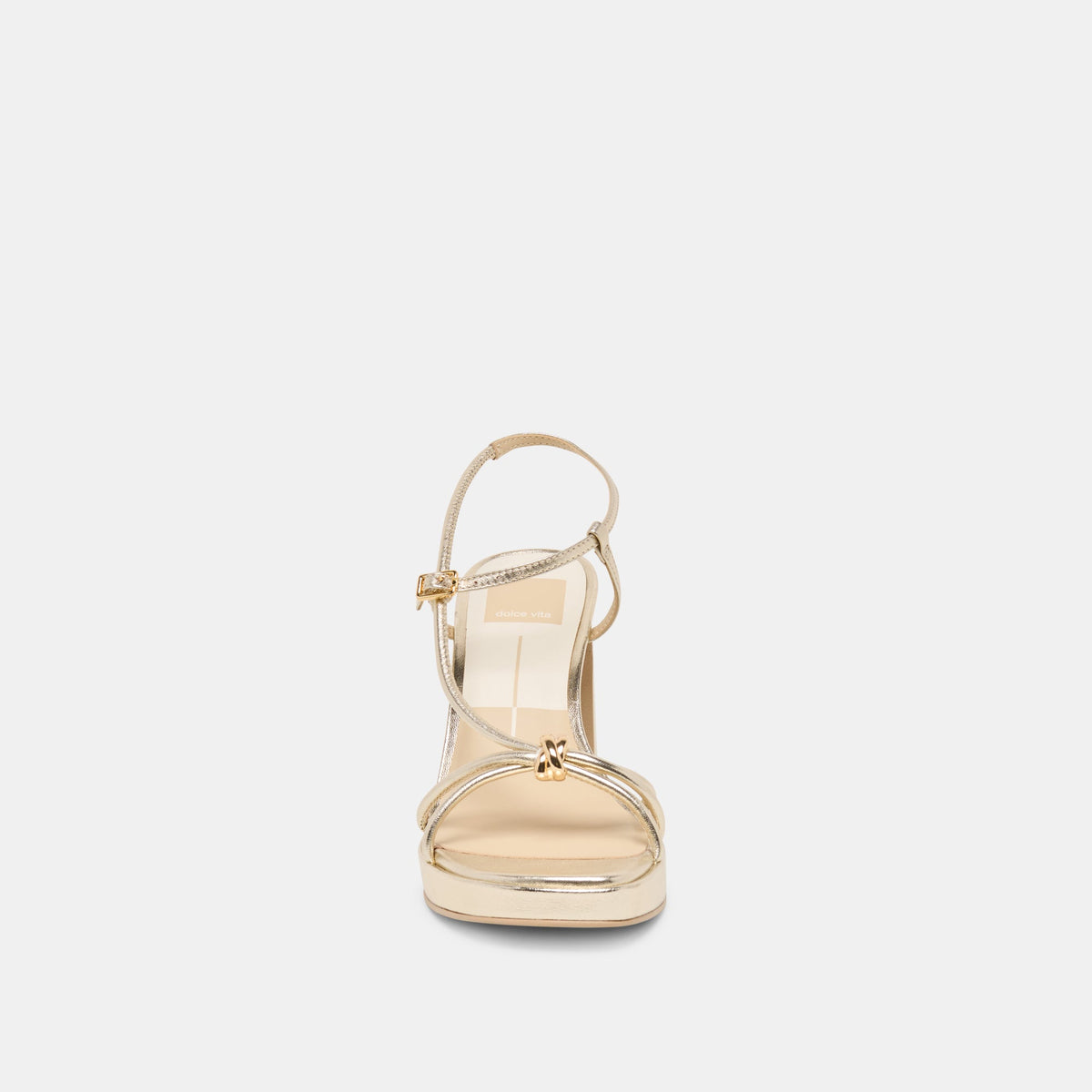 Odete Gold Leather Heels | Dolce Vita