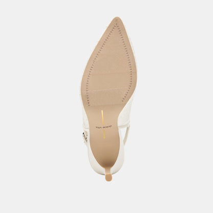 Yami True White Lace Heels | Dolce Vita
