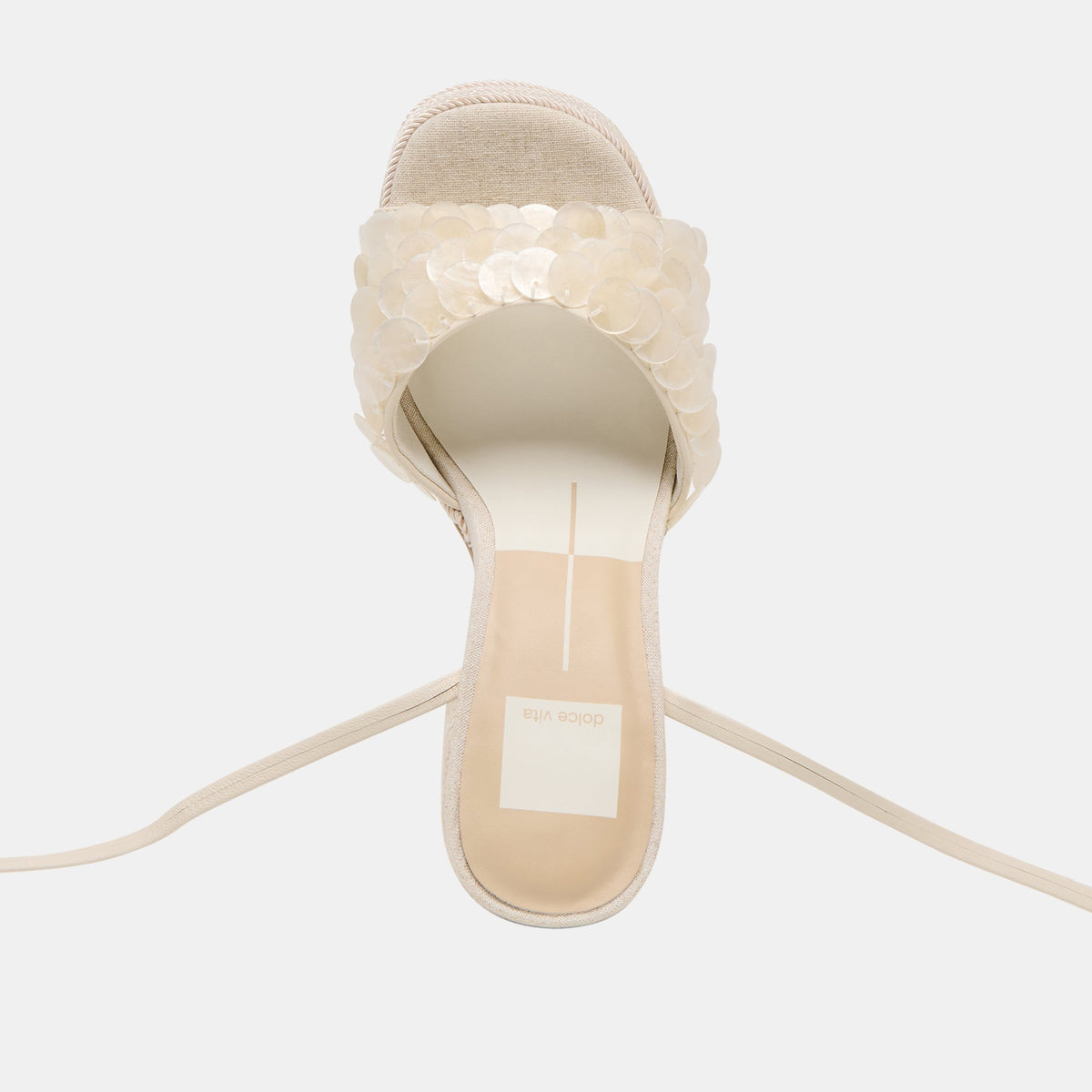 Dorthy Confetti Ivory Leather Heels | Dolce Vita
