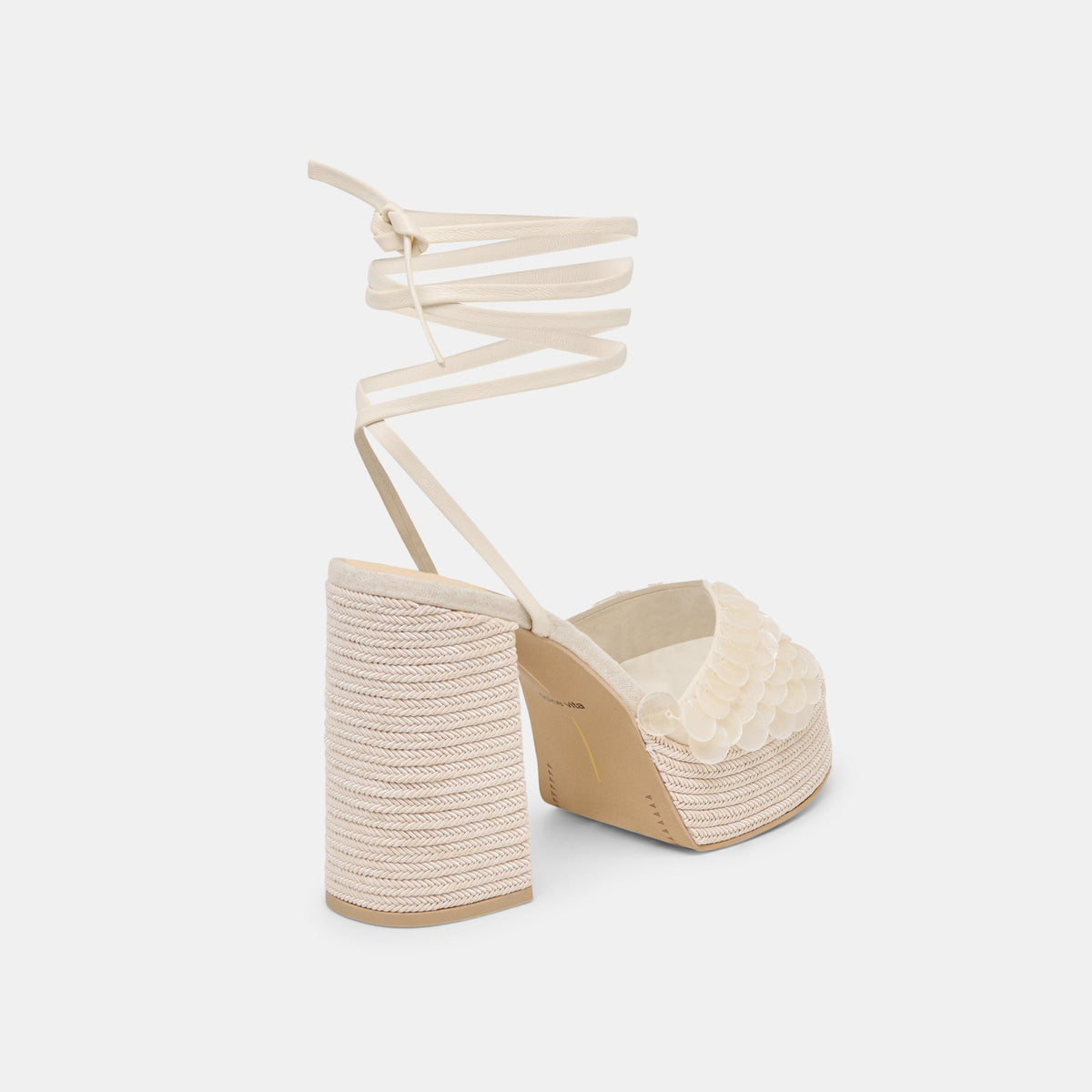 Dorthy Confetti Ivory Leather Heels | Dolce Vita