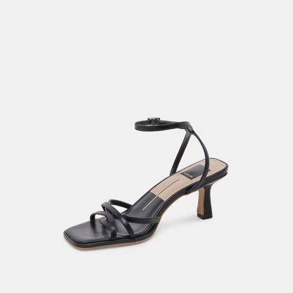 Manji Midnight Patent Leather Heels | Dolce Vita