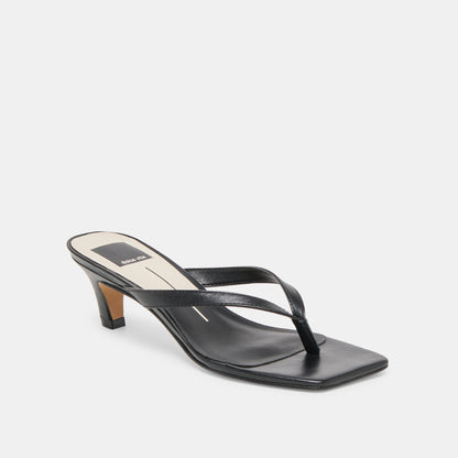 Ramia Black Leather Heels | Dolce Vita