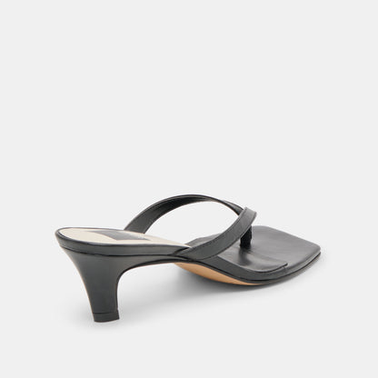 Ramia Black Leather Heels | Dolce Vita