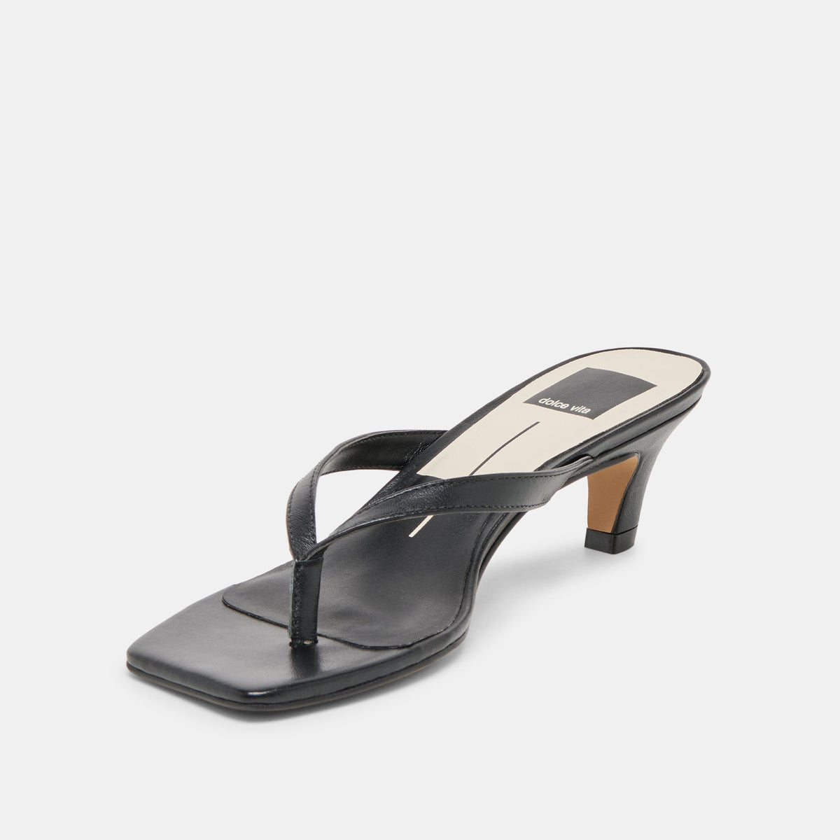 Ramia Black Leather Heels | Dolce Vita
