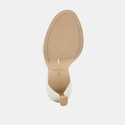 Rosha True White Satin Heels | Dolce Vita