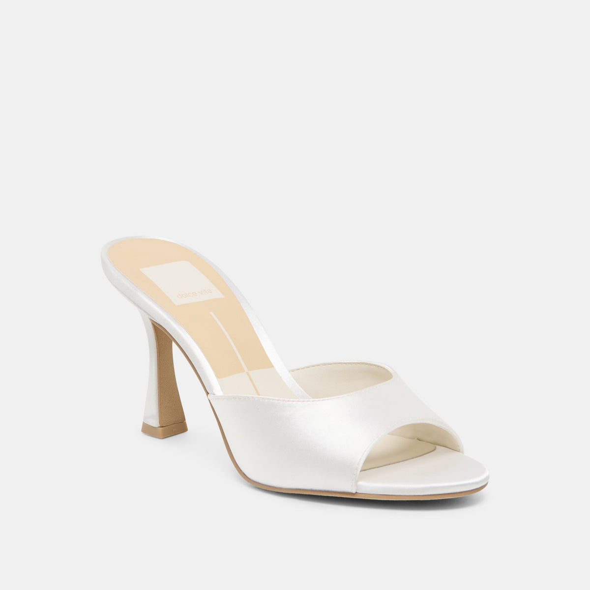 Rosha True White Satin Heels | Dolce Vita