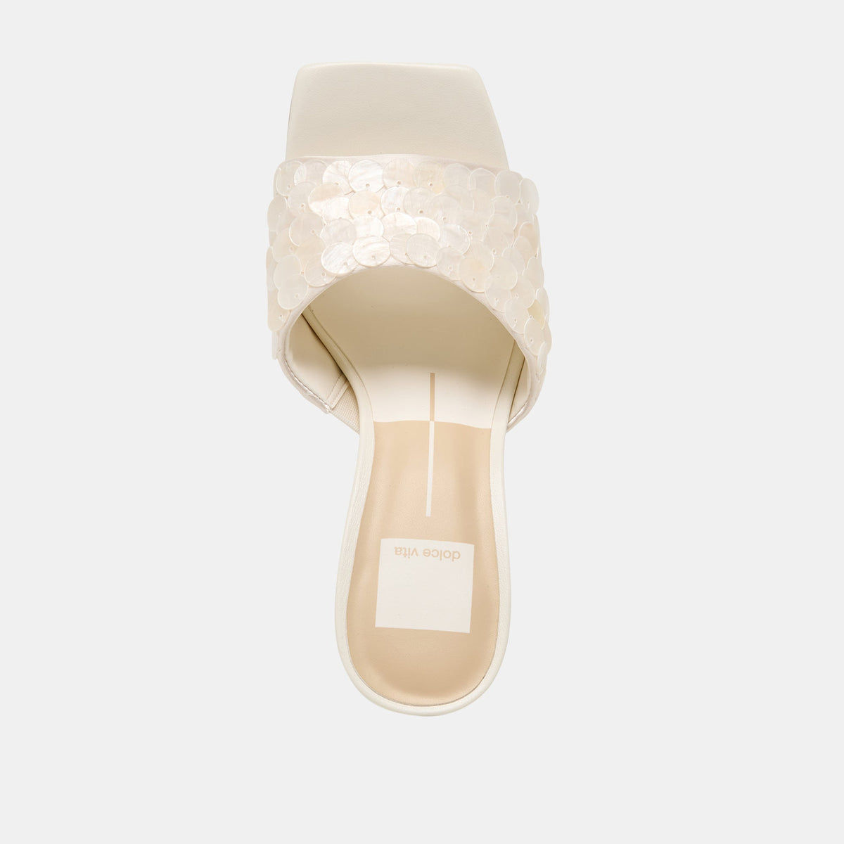 Nandy Confetti Ivory Sequin Heels | Dolce Vita