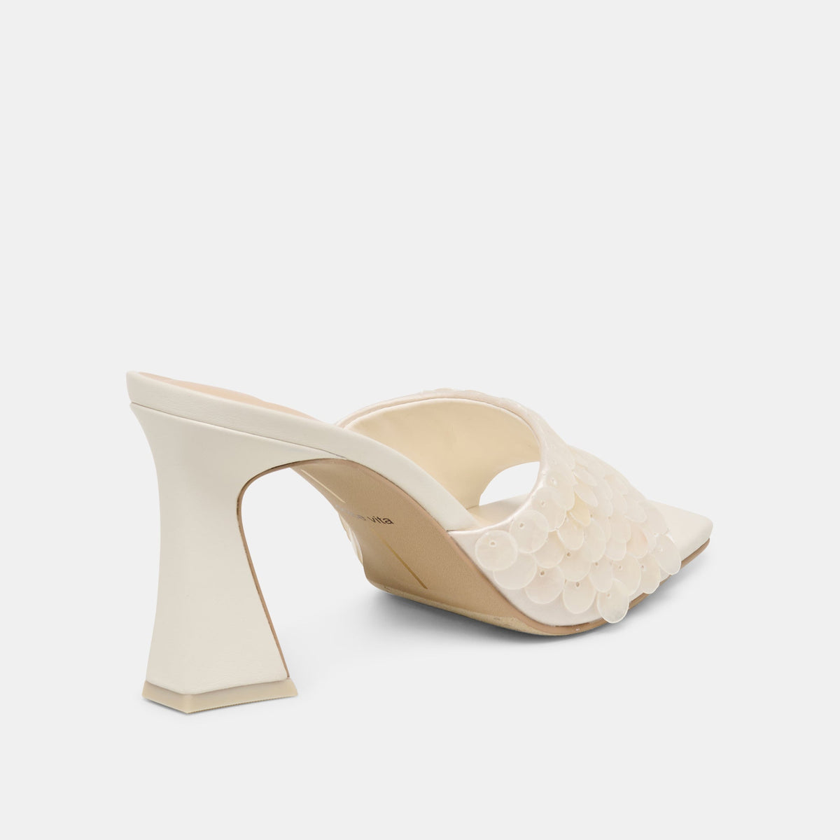 Nandy Confetti Ivory Sequin Heels | Dolce Vita