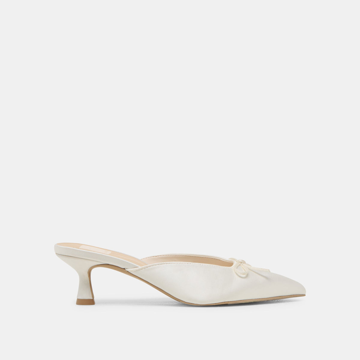 Cleo Off White Satin Heels | Dolce Vita
