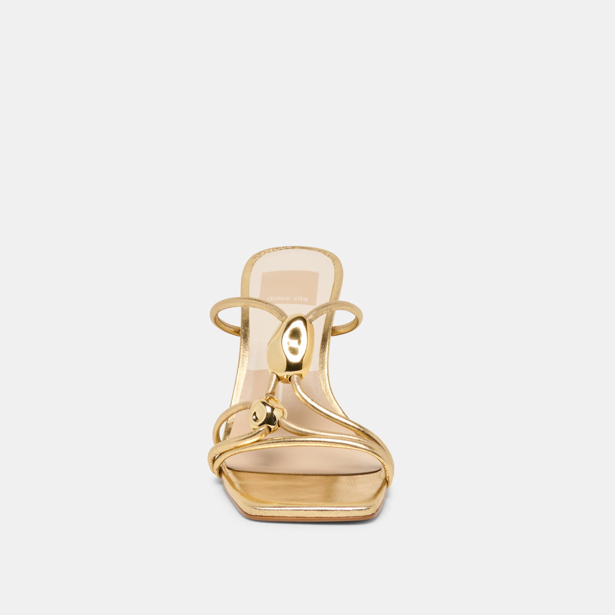 Alayna Gold Leather Heels | Dolce Vita