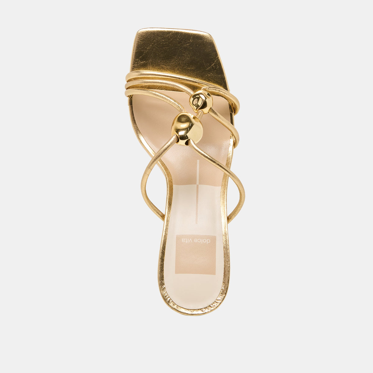 Alayna Gold Leather Heels | Dolce Vita