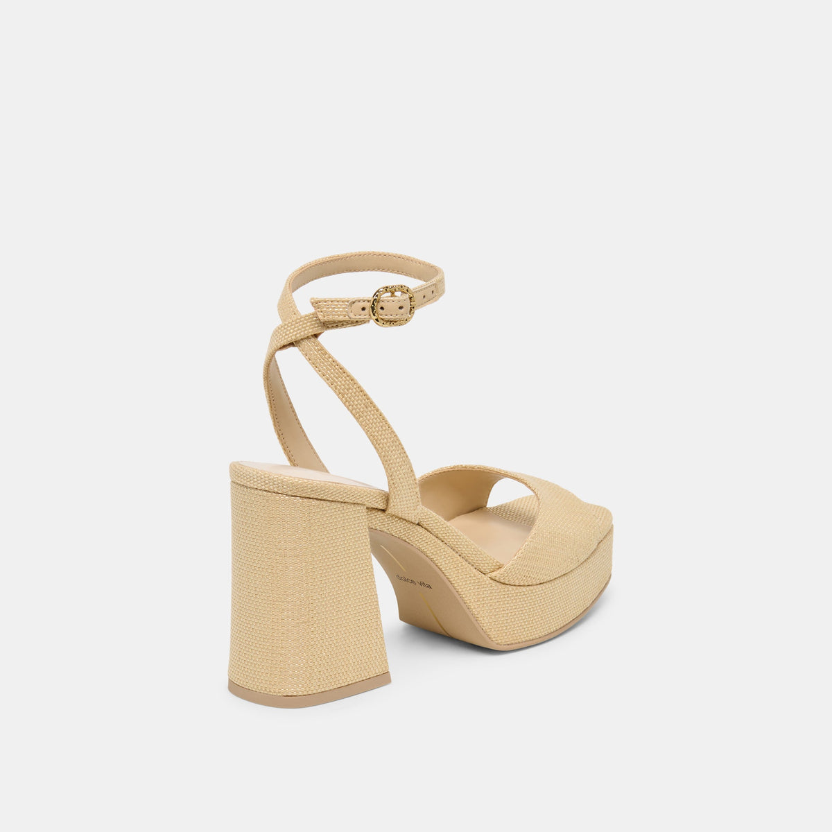 Felica Natural Raffia Heels | Dolce Vita