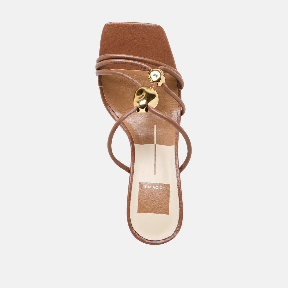 Alayna Cognac Leather Heels | Dolce Vita