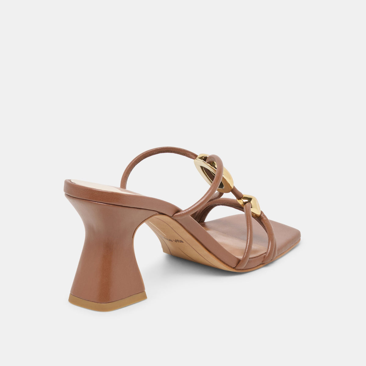 Alayna Cognac Leather Heels | Dolce Vita