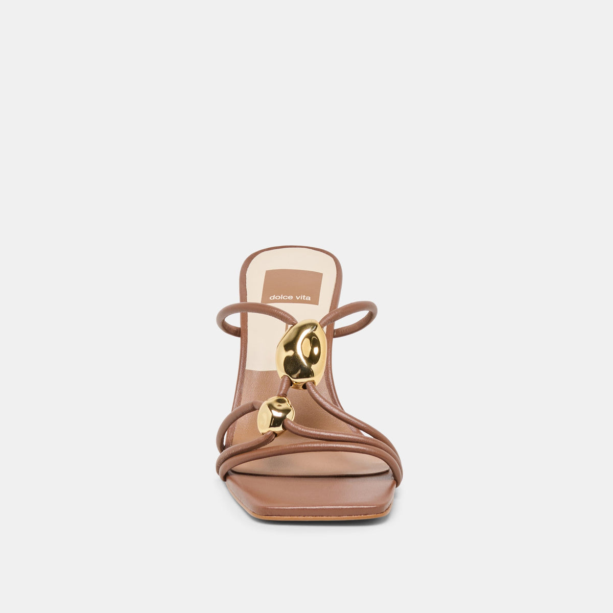Alayna Cognac Leather Heels | Dolce Vita