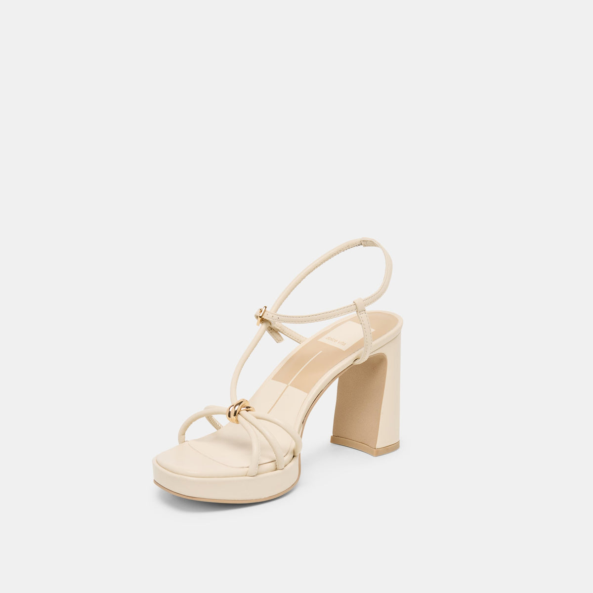 Odete Creme Leather Heels | Dolce Vita