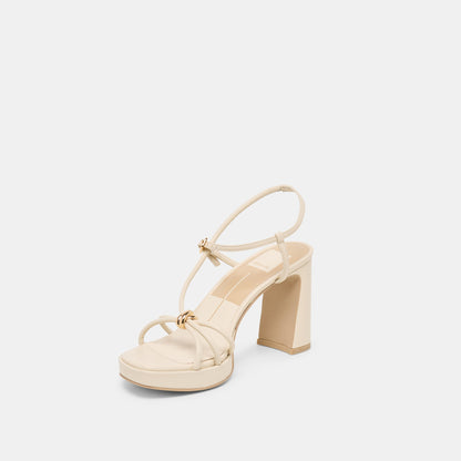Odete Creme Leather Heels | Dolce Vita