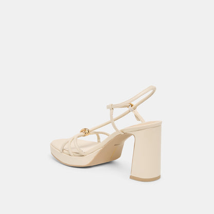 Odete Creme Leather Heels | Dolce Vita