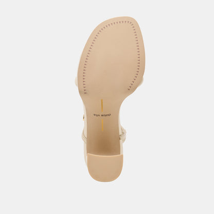 Odete Creme Leather Heels | Dolce Vita