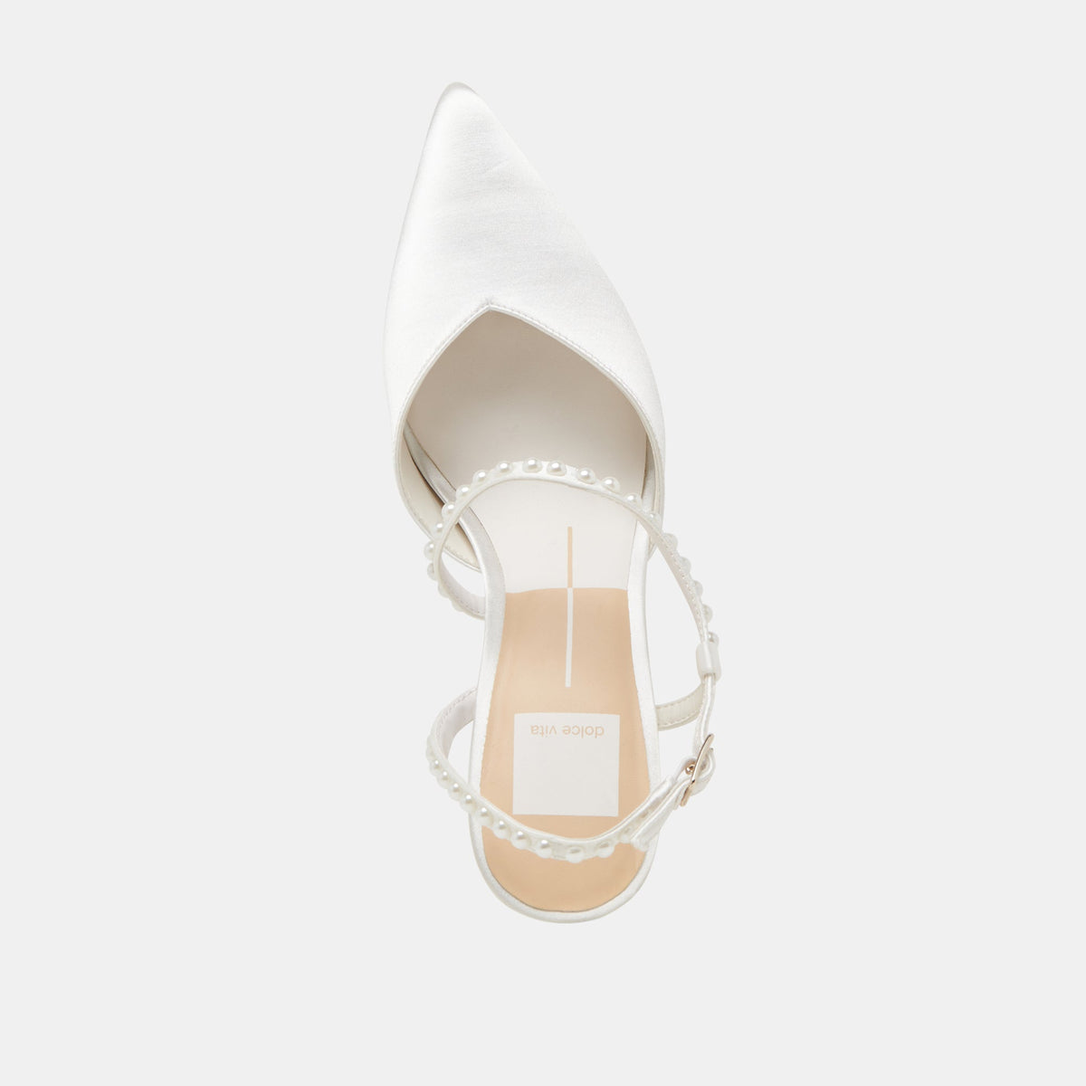 KAMRA PEARL HEELS TRUE WHITE SATIN
 – Dolce Vita | Dolce Vita