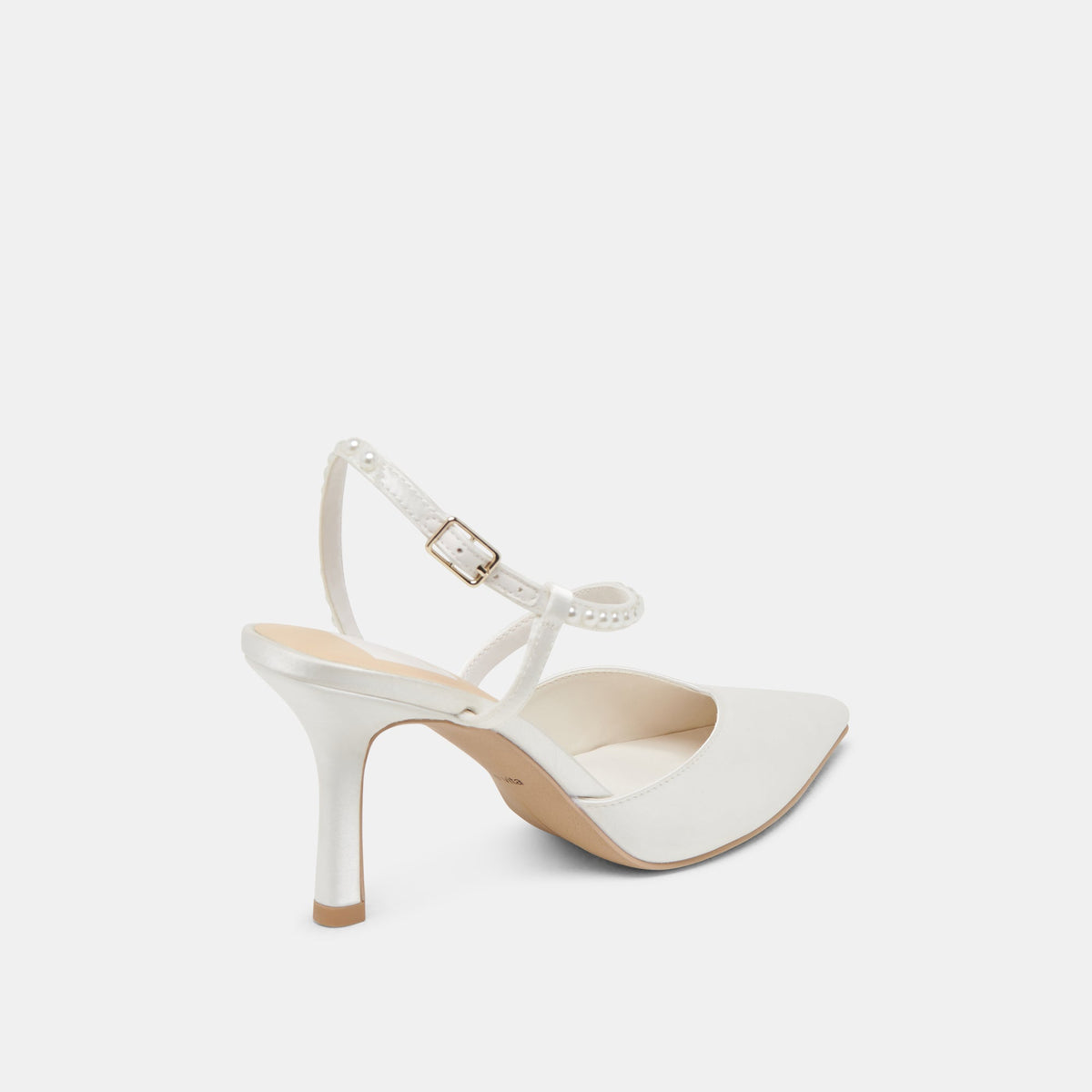 KAMRA PEARL HEELS TRUE WHITE SATIN
 – Dolce Vita | Dolce Vita