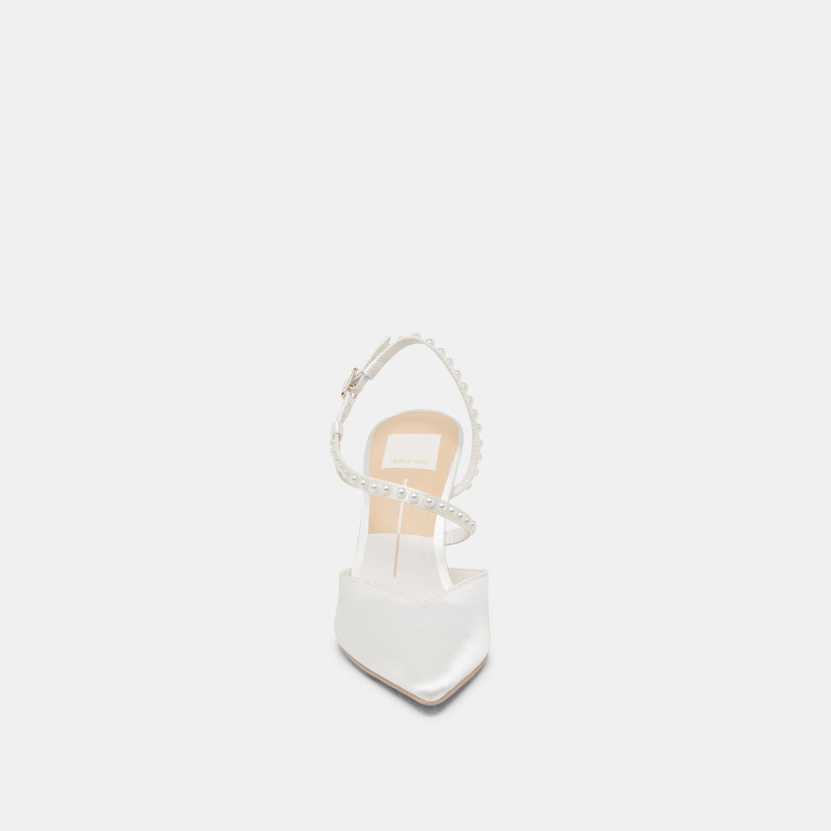 KAMRA PEARL HEELS TRUE WHITE SATIN
 – Dolce Vita | Dolce Vita