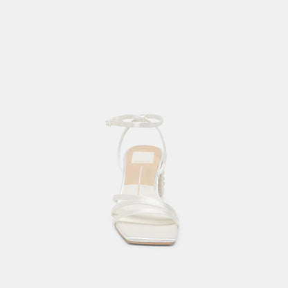 YSABEL PEARL HEELS TRUE WHITE SATIN
 – Dolce Vita | Dolce Vita