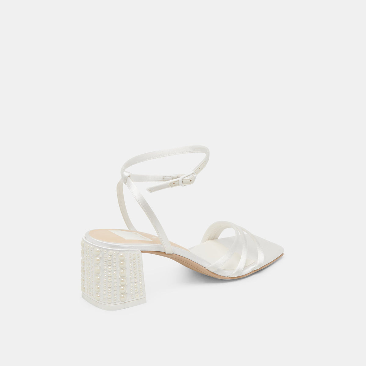 YSABEL PEARL HEELS TRUE WHITE SATIN
 – Dolce Vita | Dolce Vita