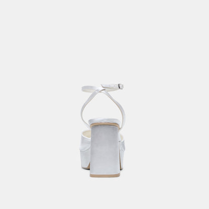 Bryla White Satin Heels | Dolce Vita
