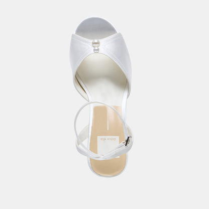 Bryla White Satin Heels | Dolce Vita