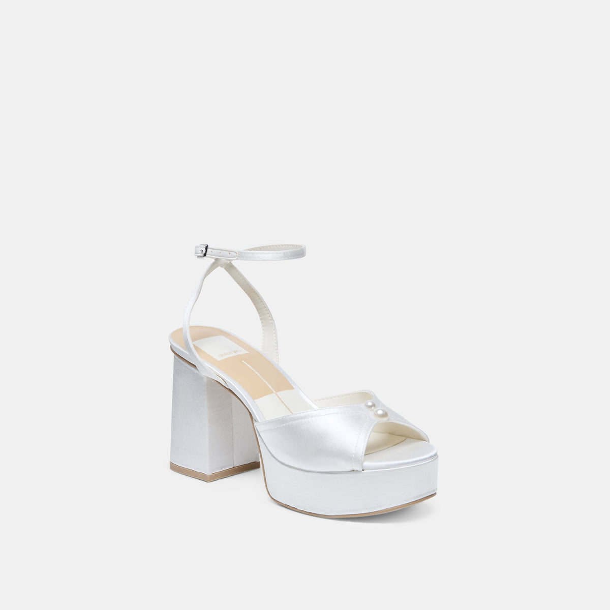 Bryla White Satin Heels | Dolce Vita