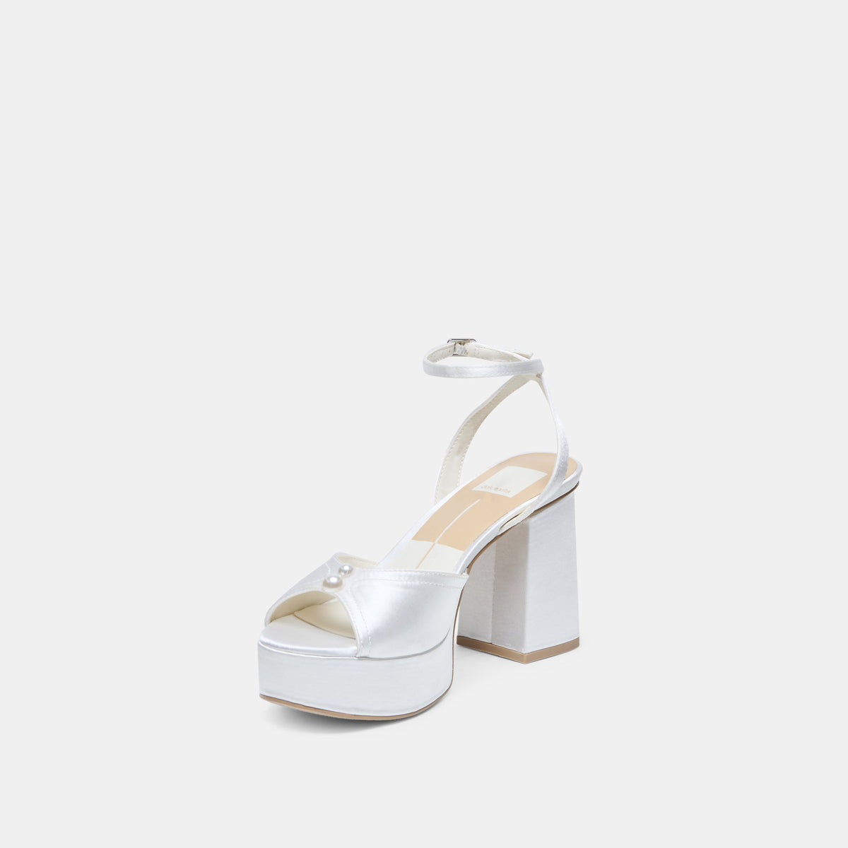 Bryla White Satin Heels | Dolce Vita